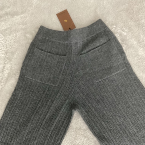 269$ Gentle Herd Women's Wool-Cashmere Wide-Leg Ribbed Pull On Pants Size XS/S - Picture 10 of 10